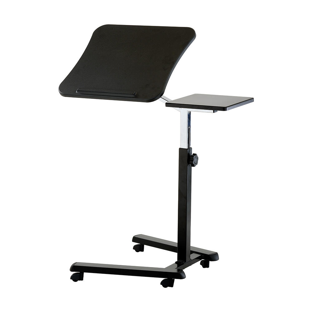 โต๊ะทำงานแบบมีล้อเลื่อนพร้อมหน้าโต๊ะปรับเอียงได้